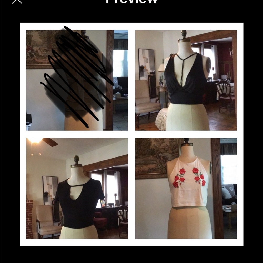 Lot of 3-Crop Tops